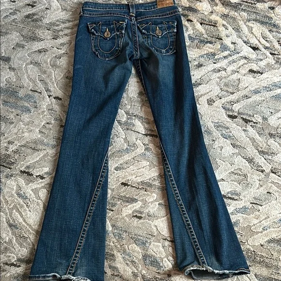 True Religion Blue Flare/boot cut. Size 26  inseam 33” - Picture 2 of 7